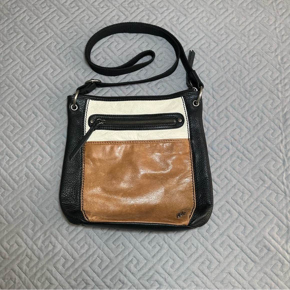 The Sak Other - The Sak Leather Crossbody Bag - Black, White & Brown